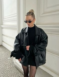 Retro Suits, Perfect Fall Outfit, Corporate Outfits, Neue Outfits, Leather Jacket Outfits, 가을 패션, Autumn Outfit, Outfit Inspo Fall