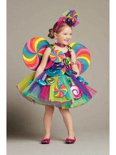 Candy Fairy Costume, Fairy Costume For Girl, Candy Fairy, Black Halloween Dress, Unique Halloween Costumes, Candy Girl