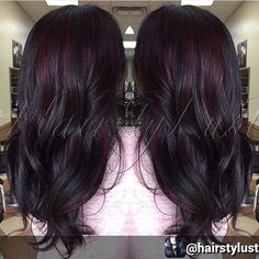 Black Cherry Hair Color Dark, Merlot Hair Color, Black Cherry Hair Color, Best Hair Color, Cherry Hair, Dark Red Hair