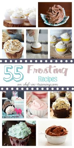 25 frosting recipes that are great for cupcakes and desserts, so they're easy to make