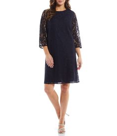 Shop for Caroline Rose Lace Round Neck 3/4 Sleeve Shift Dress at Dillard's. Visit Dillard's to find clothing, accessories, shoes, cosmetics & more. The Style of Your Life. Formal Lace Dress With 3/4 Sleeve, Fitted Dress With 3/4 Lace Sleeves, Fitted Dress With Lace Sleeves And 3/4 Sleeve, Fall Knee-length Lace Dress, Spring Formal Lace Dress With 3/4 Sleeves, Spring Lace Dress With 3/4 Sleeves, Spring A-line Midi Dress With Lace Sleeves, Lace Dress With 3/4 Sleeves And Lace Trim, Knee-length Midi Dress With Lace Sleeves For Cocktail