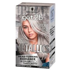 Got2b Metallics, Metallic Hair Dye, Metallic Hair Color, Silver Hair Dye, Schwarzkopf Got2b, Κούρεμα Bob, Grey Hair Dye, Silver Hair Color, Silver Grey Hair