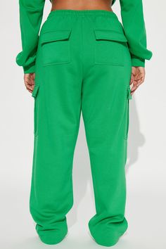 Available In Orange And Green. Wide Leg Joggers Elastic Waistband Cargo Pockets Pair With Easy Going Lounge Hoodie 80% Cotton 20% Polyester Imported | Easy Going Lounge Wide Leg Pant in Green size Small by Fashion Nova Lounge Fashion, Wide Leg Joggers, Orange And Green, Wide Leg Pant, Easy Going, Womens Loungewear, Green Fashion, Wide Leg Pants, Fashion Nova