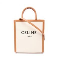 Used Celine Small Vertical Cabas Tote Bag Canvas Leather Women's White Brown 192082bnz (Sku: Gzl13tlk) === General === Brand : Celine === Design === Type : Tote Bag Material : Canvas , Leather Color : Brown, White Gender : Women === Size === Size (Hxwxd) : 32cm X 28cm X 7.5cm / 12.59'' X 11.02'' X 2.95'' === Included Items === Accessories : Dust Bag Accessories Notice : Before Purchasing, Please Refer To The Images Of The Accessories Included With The Item. === Condition === Condition : Used (Go Canvas Leather Tote Bag, Celine Bags, Bag Canvas, Light Stain, Leather Handles, Open Top, Baby Bag, Canvas Leather, Luxury Items