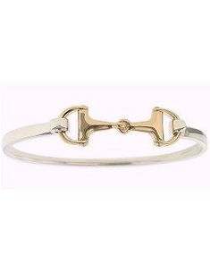 There are some classic pieces of jewelry you wear all the time. Our Snaffle Bit Bangle Bracelet will become one of them. Available in Sterling Silver with a 14k Yellow Gold bit, their classic good looks go with everything, every day! This popular piece is on backorder. We do not yet have an ETA. Snaffle Bit, Horse Accessories, Pet Fashion, Fashion Accessories Jewelry, Bangle Bracelet, Pet Accessories, Sculpture Art, Decorative Accessories, Gifts For Him