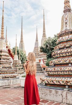 the instagram page on instagram com features an image of a woman in a red dress