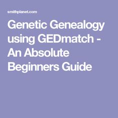 the text genomic genealy using geomath - an absolute beginner's guide