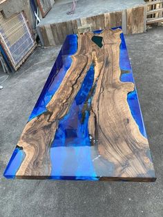 #ad Great shopping ideas for Blue Ocean Epoxy Dining Table Top - Live Edge Counter Desk Furniture - Decor, Furniture River Dining Table, Natural Wood Table, Epoxy Table Top, Table Epoxy, Epoxy Resin Table, Wooden Dresser, River Table, Deep Ocean, Blue Table