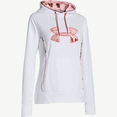 #New Women's Under Armour White Storm Hoodie in Realtree Pink Camo. $64.99  #Realtreecamo Under Armour Sweatshirts, Womens Athletic Outfits, Camo Outfits, Country Girls Outfits, Under Armour Hoodie, Hoodie Women, Realtree Camo, Pink Camo, Under Armour Women