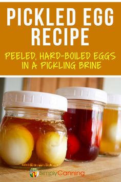 Simple Pickled Eggs Recipe Hillbilly Food, Pickling Brine, Homestead Diy, Pickled Eggs Recipe, Dill Pickle Recipe, Peeling Hard Boiled Eggs, Freezing Food, Corn Relish, Eggs Recipes