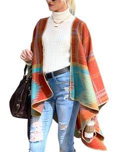 PRICES MAY VARY. Reversible Design STAY COZY AND CHIC: Wrap yourself in warmth and style with our shawl wrap poncho, the perfect blend of fashion and comfort. This versatile garment is designed for those who crave a cozy embrace without sacrificing elegance. CHARMING VARIETY: Choose from an array of captivating colors and patterns to express your unique style. Whether you prefer classic neutrals or vibrant hues, there's an option for every taste. ONE SIZE FITS MOST: Our shawl wrap poncho is desi Cape For Women, Draping Fabric, Poncho Shawl, Beige Plaid, Open Front Sweater, Stylish Sweaters, Shawl Wrap, Fashion Mistakes, Style Mistakes