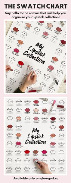 The perfect wall art for your beauty room - this lipstick canvas poster will help you visually organize your collection and keep track of your lipstick shades! #lipstick #makeuproomideas #wallart #makeupdecor Makeup Display Ideas, Bathroom Makeup Storage, Makeup Storage Hacks, Makeup Storage Drawers, Makeup Decor, Space Makeup, Diy Makeup Storage, Visual Merchandising Displays, Makeup Storage Organization