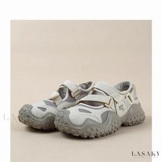 Lasaky - Casual Sport Sandals with Hollow Design and Thick Soles, Velcro Closure Casual Non-slip Sport Sandals With Round Toe, Casual Sport Sandals For Outdoor Activities With Round Toe, Casual Sport Sandals With Round Toe For Outdoor, Casual Sport Sandals With Round Toe For Outdoor Activities, Casual Non-slip Sandals With Round Toe, Low-top Sandals For Summer Outdoor, Casual Closed Toe Sport Sandals With Removable Insole, Comfortable Beige Sport Sandals With Round Toe, Comfortable Beige Sport Sandals