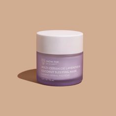 Snow Fox Skincare Multi-Ceramide Sleeping Mask: soothe your skin overnight with ultranourishing ceramides and lavender. Coconut Oil Mask, Coconut Milk Powder, Skin Therapy, Apricot Kernels, Cocoa Seeds, Oil Coconut, Hydrating Mask, Apricot Kernel Oil, Gel Cleanser