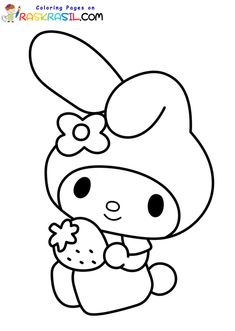 My Melody Coloring Pages, My Melody Coloring, Melody Coloring Pages, Disney Mignon, Hello Kitty Colouring Pages, Kitty Coloring, Melody Hello Kitty, Hello Kitty Coloring, Kitty Drawing