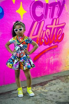 Graffiti pop art print baby doll dress. Easy fit to coordinate with. Unicorn Skirt, Graffiti Pop Art, Biker Leggings, Three Quarter Sleeve Shirt, Doll Cartoon, Denim Jumper Dress, Colorful Clothes, Baby Tie, Baby Leopard