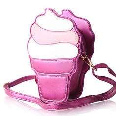 Eden Lifestyle, Accessories - Handbags,  Ice Cream Cone Purse Funny Purses, Funky Purses, Cool Bags, Black Kids Braids Hairstyles, Novelty Purses, Unique Backpacks, Cute Cross, Doll Diy Crafts, Suitcase Bag