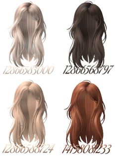 Red Hair Roblox, Blonde Hair Roblox, Brown Hair Roblox, Pelo Cafe, Hair Codes, Beige Hair, Bloxburg Decals Codes Wallpaper, Y2k Hair, Black Hair Roblox