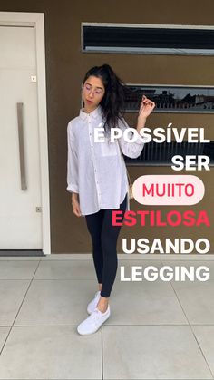 Como ser aquela garota estilosa Look Legging, Looks Pinterest, Looks Country, Personal Style Inspiration, Jean Leggings, Basic Style, Outfits With Leggings, Simple Style, All Star