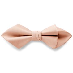 Putting on a suit is easy – truly owning it takes finesse. Stand out from the crowd with this rose pink bow tie. The sharp angles of its diamond tip design add edge and dimension to your look. Pre-tied for your convenience and adjustable for the perfect fit.