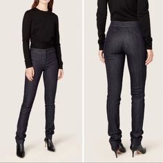 Derek Lam Hanne Denim Jeggings As Seen Brand Worn By Dakota Johnson Perfect Condition Never Worn Size: 6 Stretch Denim Jeggings With Pull-on Style, Casual Denim Pull-on Jeggings, Denim Blue Full-length Jeggings, Non-stretch Denim Jeggings With Pockets, Denim Jeggings, Medium Wash Full-length Denim Jeggings, Jean Jeggings, Derek Lam, Dakota Johnson