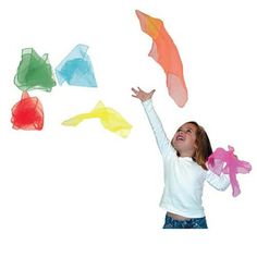 Includes two of each color blue, green, orange, purple, red and yellow. Floating design. Teach juggling fundamentals with these 15 in. square, nylon scarves. Beginners enjoy early success with these scarves that float through air. Engages children with poor concentration. Warranty: One year. Made from latex-free nylon. 15 in. L x 15 in. W. Encourage concentration and hand-eye coordination among children with the US Games Juggling Scarves. Young children often become discouraged when learning new How To Juggle, Hand Eye Coordination, School Pack, 21st Century Learning, Toys By Age, After School Program, Blue Green Orange, School Programs, Juggling