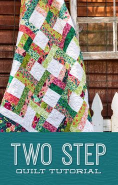 the cover of two step quilt book