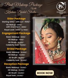 Your wedding day is one of the most memorable occasions of your life, and as a bride, you deserve to look and feel your absolute best. Beauty Parlour Offer Poster, Professional Makeup Artist Kit, Makeup Template, Beauty Salon Price List, Offer Poster, Salon Offers, Makeup Prices