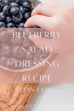 blueberry salad dressing recipe clean eating Blueberry Salad Dressing, Holistic Nutrition Recipes, Nutritious Smoothie Recipes, Blueberry Salad, Natural Cooking, Salad Dressing Recipe, Nutrition Activities, Buzzfeed Tasty, Vegan Recipes Videos