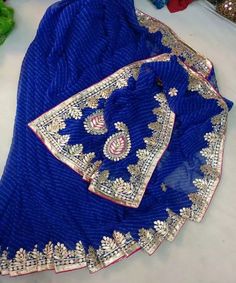 Buy Blue laharia Gota Patti Saree Online|Saree|Jhakhas#jhakhas #fashion #diy #partywear #gotapatti #saree #sareelover #designer #south #southindia #sareelover #gotaapttiwork #