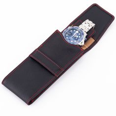 "A handmade leather watch pouch, thanks to personalisation, would be a great gift for any watch lover. Exterior of the watch roll is saffiano embossed calfskin leather. There is a leather piece inside the watch roll which would prevent your watch inside the watch pouch.    For my other products, please visit: https://etsy.me/3pn1vL7 Exterior of the watch is sturdy which would keep your watches safe. Free worldwide shipping  Dimensions: 16*7*1.8cm (L*W*H) (6.3\" x 2.75\" x 0.75 \")" Timeless Rectangular Watch Case, Classic Rectangular Watch Case For Business, Timeless Leather Watch Accessories With Case, Classic Rectangular Business Watch Case, Leather Business Watch With Round Case, Rectangular Leather Watch Accessories For Business, Leather Business Watches With Round Case, Leather Business Watches, Luxury Watch Accessories With Rectangular Case