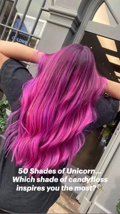 Fuschia Highlights, Fuchsia Hair, Mens Hair Colour, Hair Color Options, Hair Gift, Hair Balayage, Highlights Brown Hair