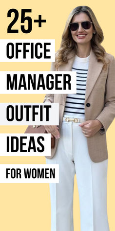 Hey there, office managers! Did you know that dressing well can make a big difference in how people see you at work?  When you look professional and put-together, it shows that you’re serious about your job and ready to take on anything. Plus, it can give you a confidence boost and help you feel like a real boss! But figuring out what to wear can be tough sometimes, right? Business Attire Ideas For Women, Trendy Outfits Office, Woman’s Office Outfits, Tan Pants Work Outfit Women, Office Wear Ideas For Women, Asos Work Outfit, Brown And Black Work Outfits, Office Clothing For Women, Professional Office Attire Women