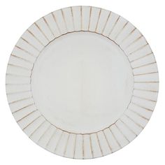 a white plate with brown lines on it