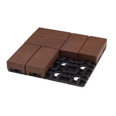 several pieces of brown tile sitting on top of each other