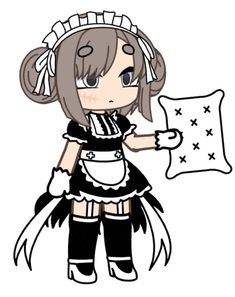 Gacha Life Maid Outfit Ideas, Maid Outfit Gacha Life, Gacha Maid Outfits, Anime Gangster, Oc Gacha, Gacha Outfits, Bunny Outfit