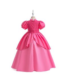 Get 10% off now! Buy hot pink ballgown princess cosplay party dress for children at cheap price online. Free stable shipping and pro custom service since 2009. Pink Dress For Halloween Dress-up, Solid Color Princess Dress For Party, Fitted Princess Ball Gown, Fitted Princess Style Ball Gown Dress, Pink Princess Ball Gown Dress, Pink Princess Style Ball Gown Dress, Fitted Princess Style Ball Gown, Fitted Ball Gown Princess Dress, Pink Princess Ball Gown For Fancy Dress