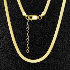 Gold Sterling Silver Flat Necklace Elegant Adjustable Snake Shape Necklace, Elegant Adjustable Snake Shape Necklaces, Trendy Snake Shape Chain Necklace With Adjustable Chain, Elegant Herringbone Chain Choker Necklace, Trendy Adjustable Snake Shape Chain Necklace, Elegant Metal Snake Shape Chain Necklace, Elegant Snake Chain Clavicle Necklace, Party Necklace With Adjustable Snake Chain, Elegant Clavicle Snake Chain Necklace