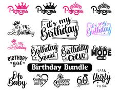 the birthday bundle is available for all ages and abilities to use on your project, including lettering