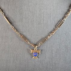 A Vintage Estate 14k Yellow Gold Judaica Delta Psi Fraternity Pendant From 1935, With Necklace. The Pendant With The Necklace Weighs 8.5g. Pendant Measures 1/2" Long By 3/8" Wide. The Necklace Measures 15 1/2" Long. The Necklace Is Marked But The Pendant Is Not. Both Have Been Tested And Are Guaranteed To Be As Described. Makes A Great Gift For That Someone Special. Any Questions, Please Ask. Be Sure To Check Out Our Other Items For Sale. Fraternity, 10k Gold, Items For Sale, Blue Gold, Womens Jewelry Necklace, Great Gifts, Jewelry Necklaces, Yellow Gold, Women Jewelry