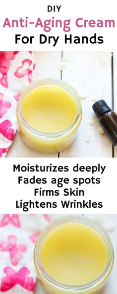 DIY Anti-Aging Cream For Dry Hands | Alluring Soul Diy Anti Aging Cream, Skin Care Routine For 20s, Hand Creams, Aging Cream, Anti Aging Tips, Prevent Wrinkles