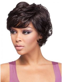 curly bangs wig wigs rewigs Bang Bob, Wigs Bangs, Hairstyles Reference, Blonde Silver, Wig Curly, Hair Secrets, African American Wigs, Short Human Hair Wigs