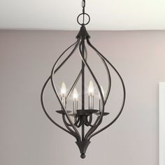 Urban Ambiance - Pendant - UQL4711 Mediterranean Indoor Pendant, 28.00''H x 16.25''W x 16.25''D, Old Bronze Finish, Cando Collection - Entryway Paint, Powder Room Lighting, Foyer Lighting Fixtures, Transitional Spaces, Multiple Candles, Bronze Ceiling, Indoor Chandelier, Traditional Candles, Foyer Lighting