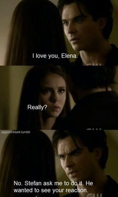 the vampire movie scene with two people and one is saying i love you, ellen really?