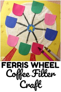 the ferris wheel coffee filter craft for kids