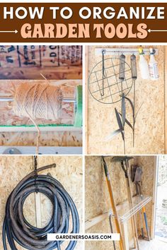 12 Garden Tool Storage Ideas (How To Organize Garden Tools) | Organization and Storage Functional Garden