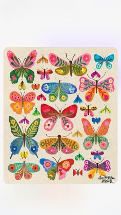 an image of colorful butterflies on a white background with the words,'butterfly stickers '