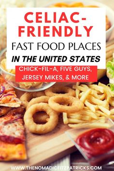 If you're looking for celiac-friendly restaurants where you can grab a quick bite, these are the places I visit for gluten-free food. Fast Food Places, Quick Bite, Fast Food Restaurant, Chick Fil A, Food App, Grocery Lists, Food Waste, Meal Planner, Gluten Free Recipes