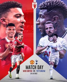 the manchester united and manchester united players are featured in this composite image from their official team poster