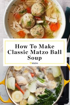 how to make classic matzo ball soup